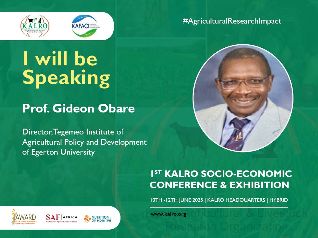 FIRST KALRO SOCIO-ECONOMIC CONFERENCE & EXHIBITION