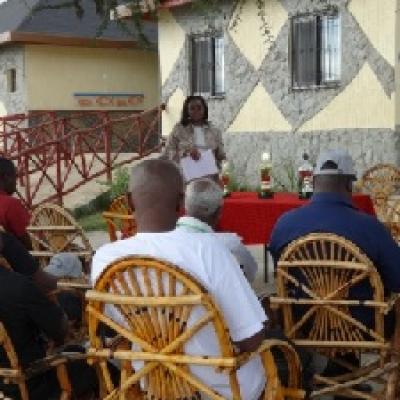 Insitute Director Dr Mary Mathenge Addresses Staff At The Party 2013
